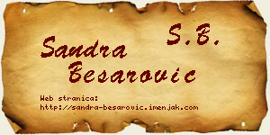 Sandra Besarović vizit kartica